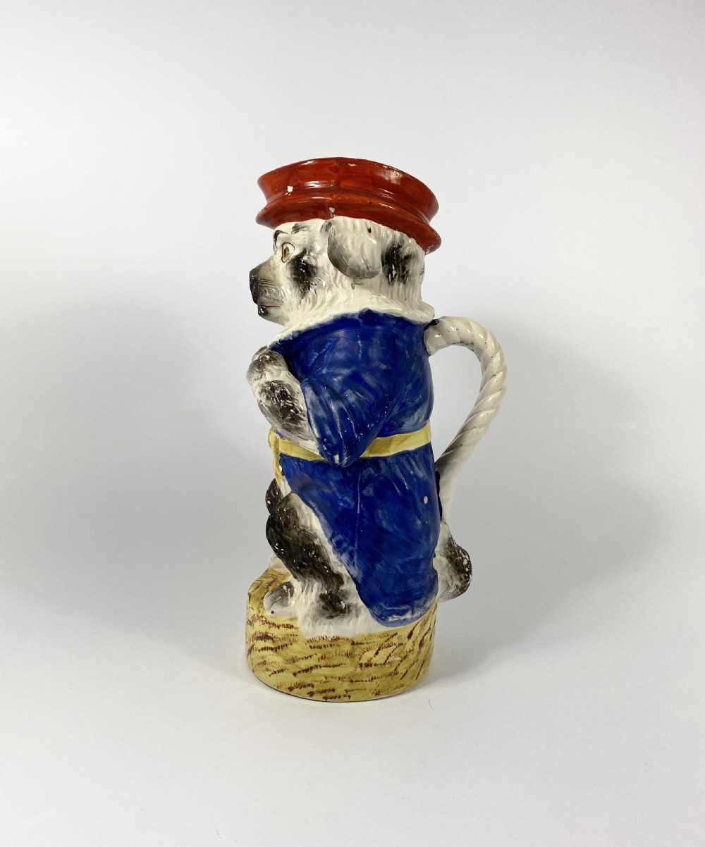 Staffordshire Mr Punch’s dog ‘Toby’ jug, c. 1860. View II