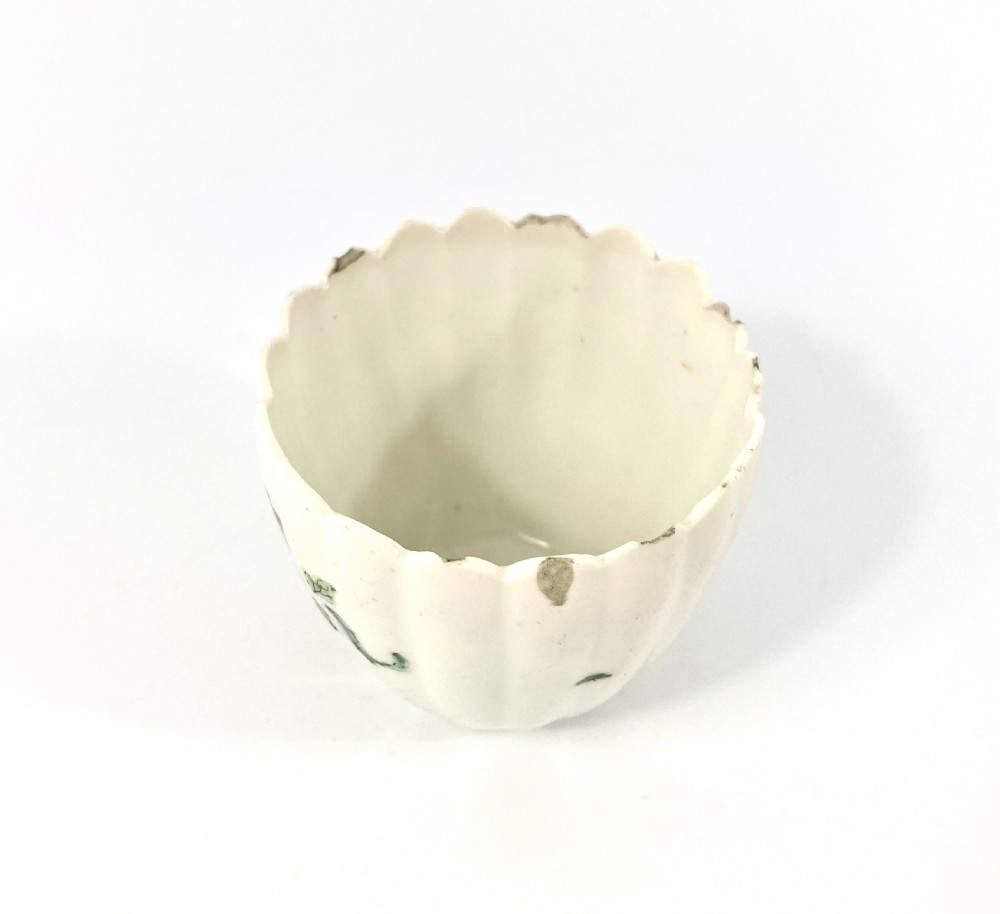 Rare Chelsea porcelain beaker, in famille rose taste, c.1750. View VI