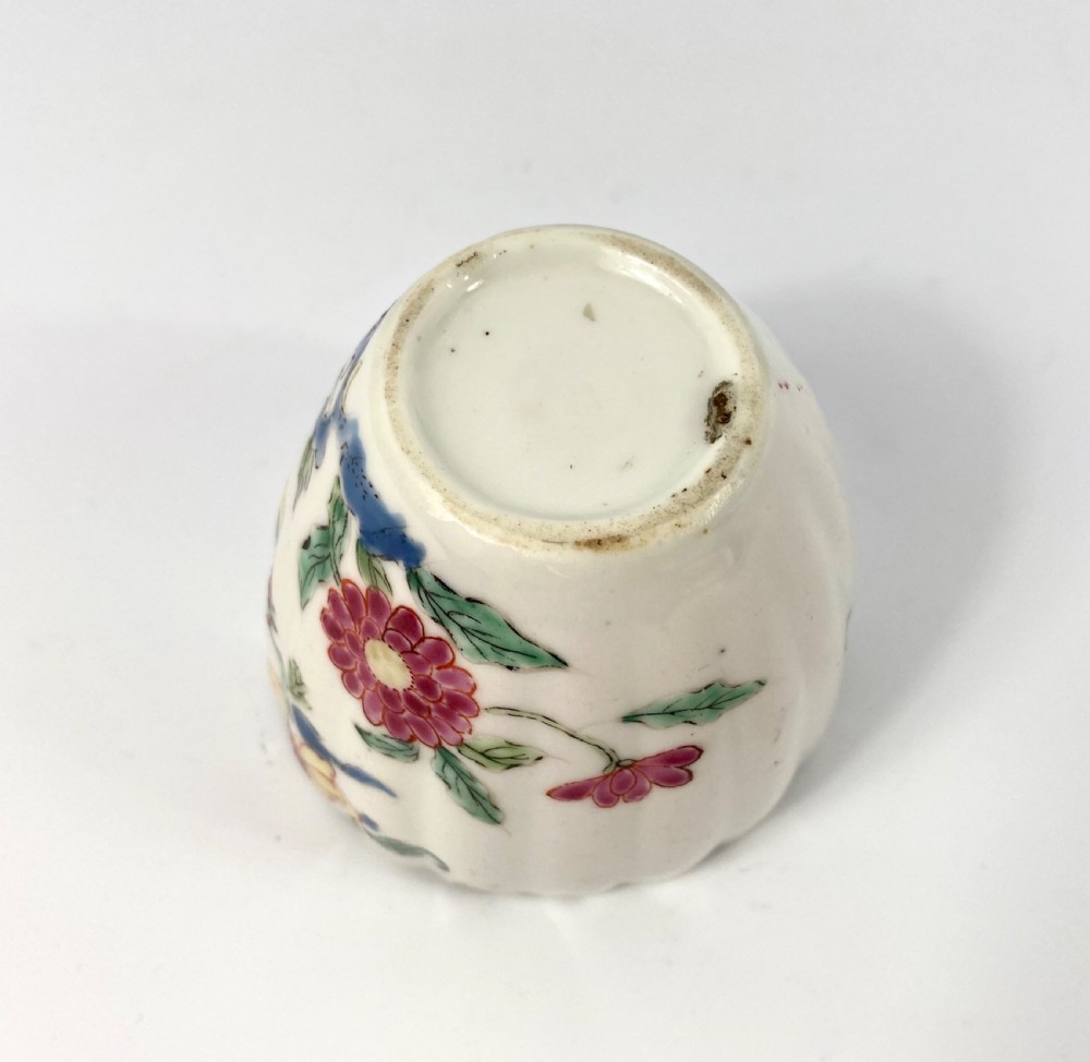 Rare Chelsea porcelain beaker, in famille rose taste, c.1750. View VIII