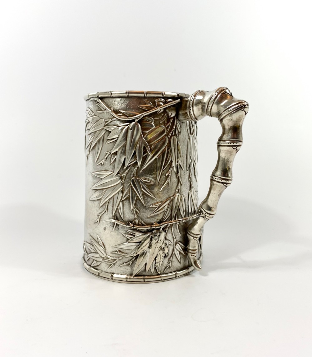 Chinese silver mug, Khe Cheong, Canton, c. 1845. View III