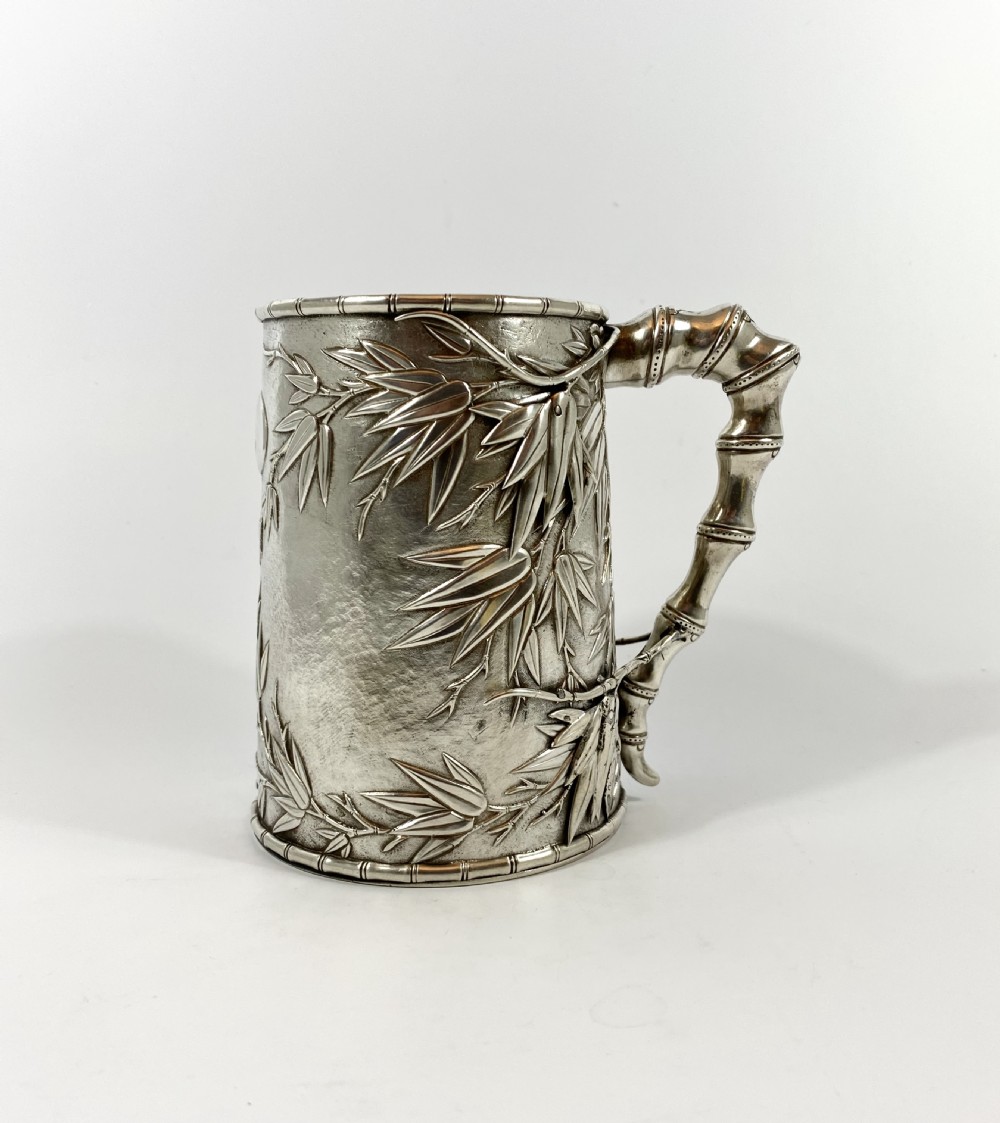 Chinese silver mug, Khe Cheong, Canton, c. 1845. View IV