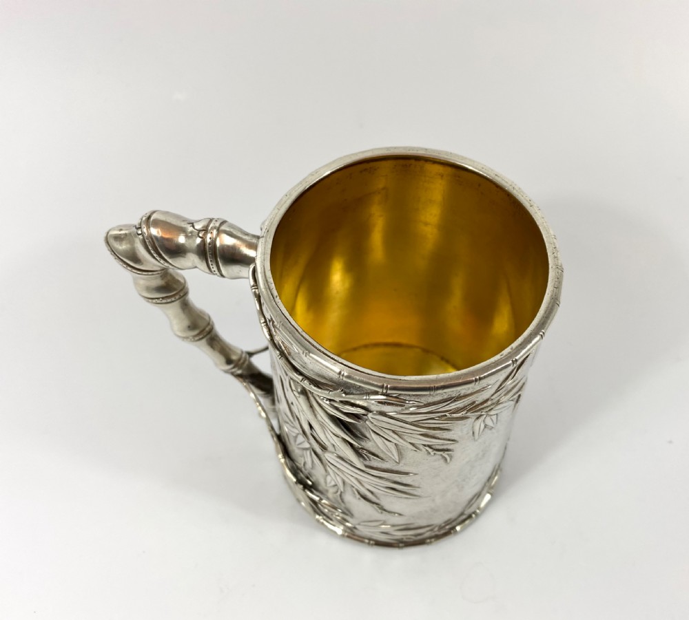 Chinese silver mug, Khe Cheong, Canton, c. 1845. View VIII