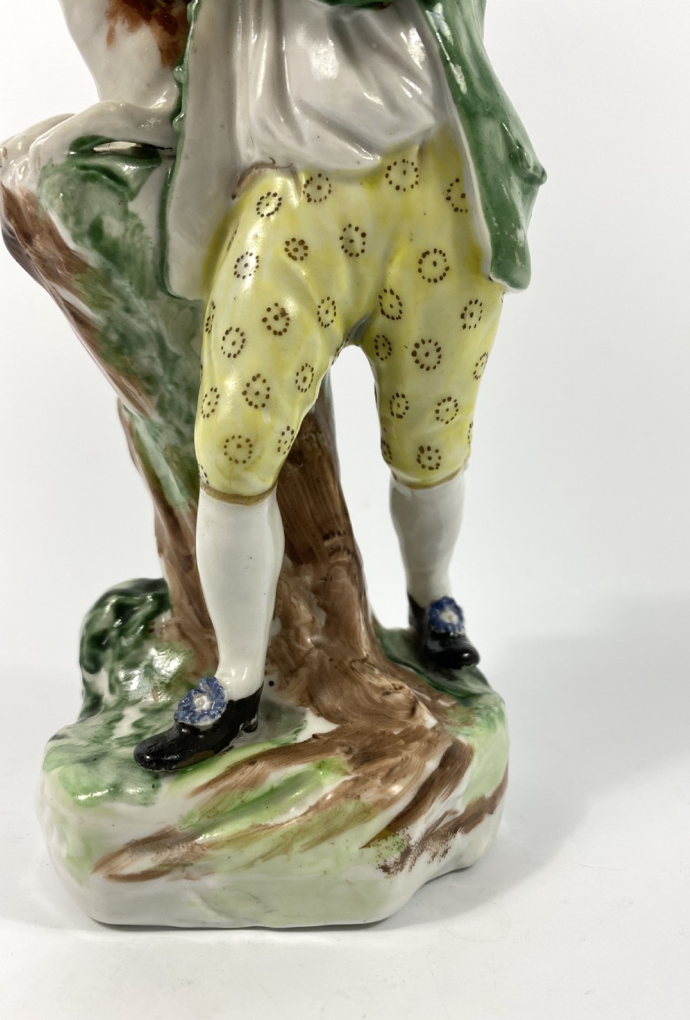 Bristol porcelain figure of a boy with his dog, c. 1775. View VIII