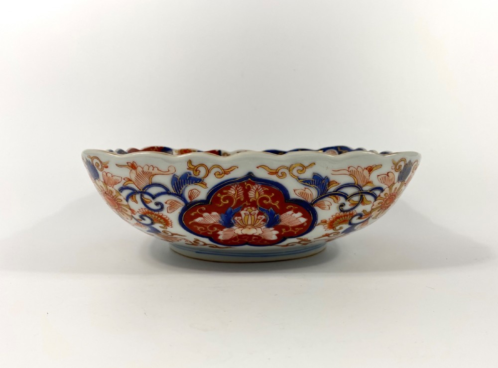 Koransha Imari porcelain bowl, c. 1890. Meiji Period. View V
