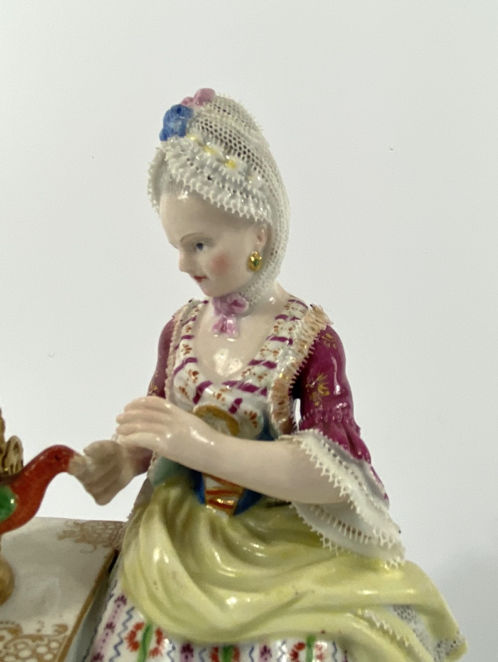 Meissen porcelain group ‘Touch’, c. 1870. View II