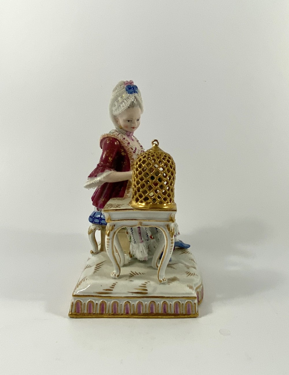 Meissen porcelain group ‘Touch’, c. 1870. View III