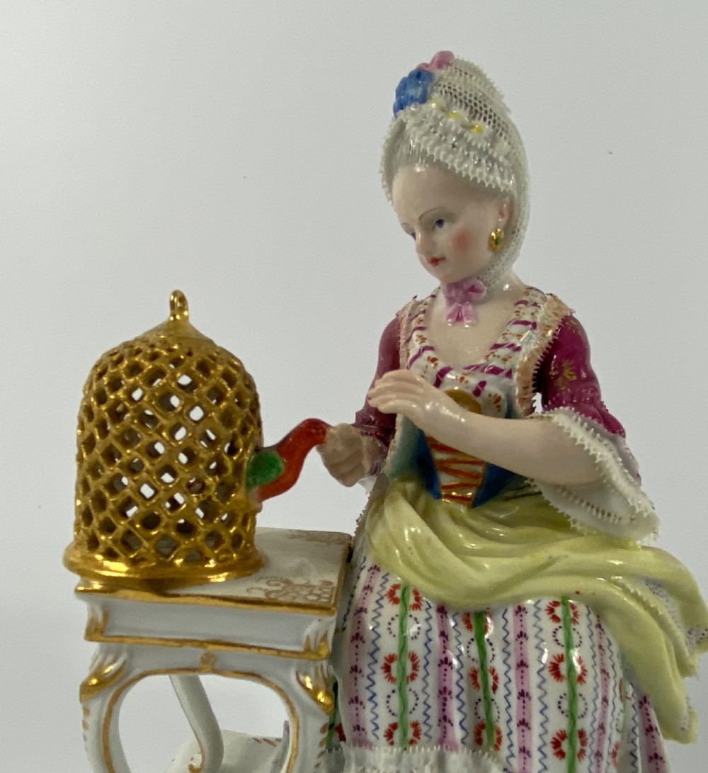 Meissen porcelain group ‘Touch’, c. 1870. View IV