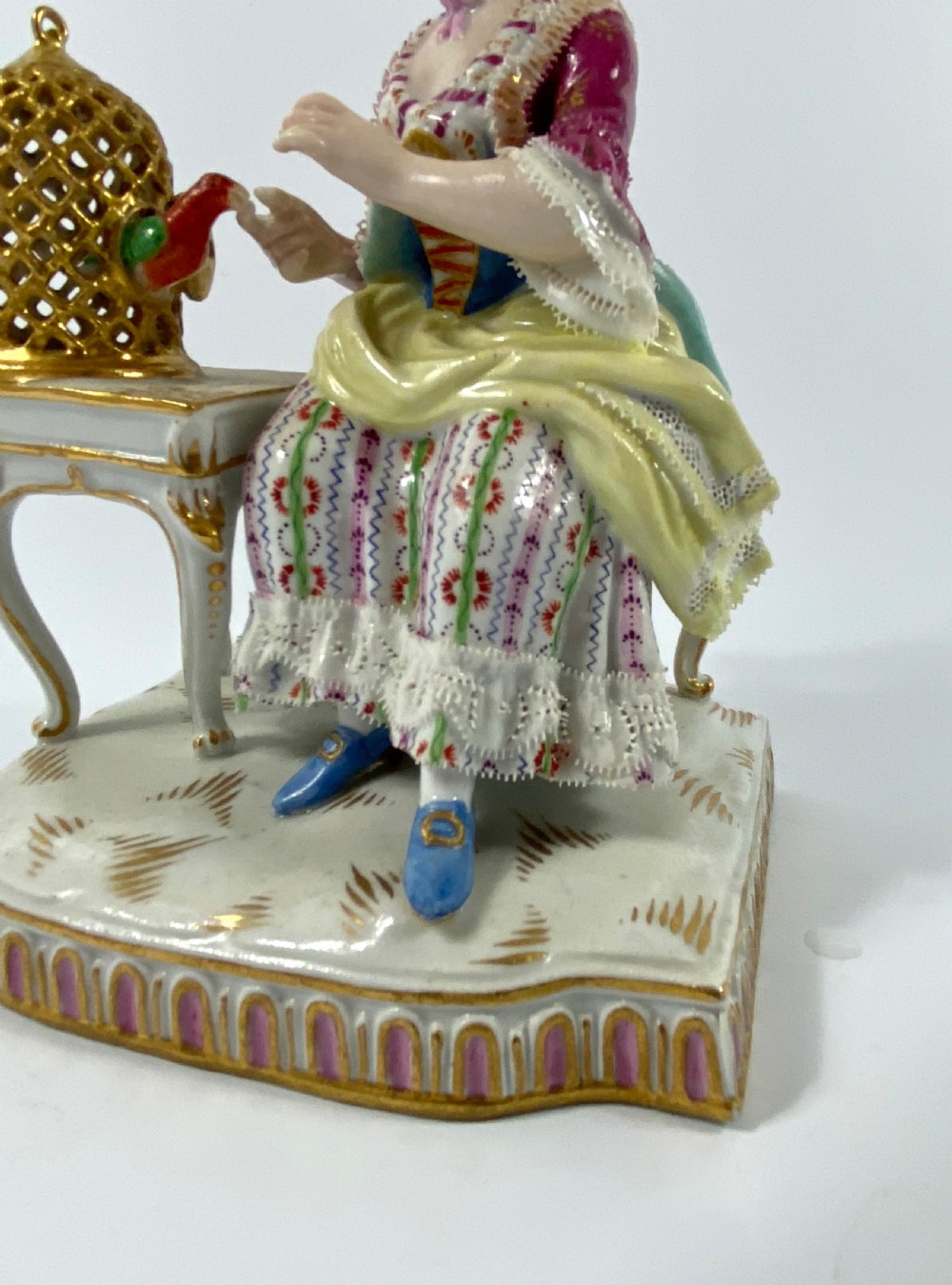 Meissen porcelain group ‘Touch’, c. 1870. View IX