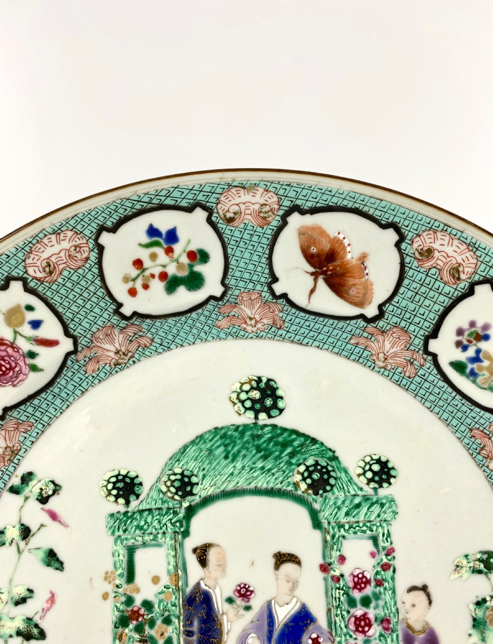 Chinese plate ‘Arbor’, Cornelis Pronk, c. 1738. View III