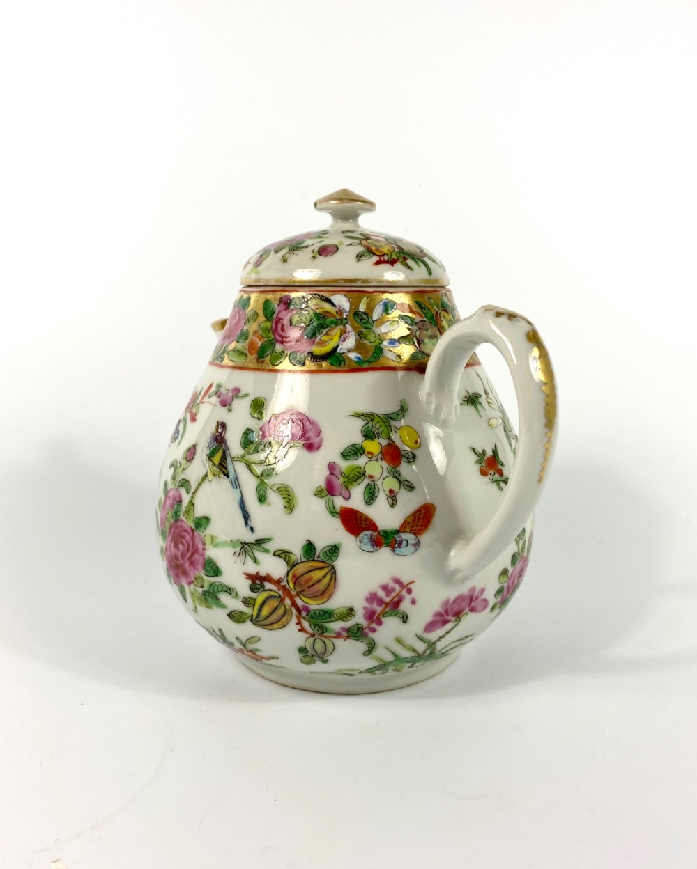 Chinese Cantonese teapot, c. 1870, Qing Dynasty. View VIII