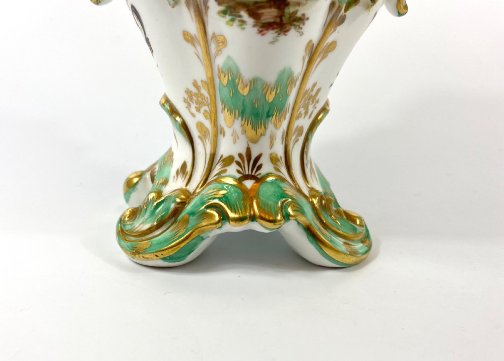 Pair Coalbrookdale encrusted vases, c. 1830. View VII