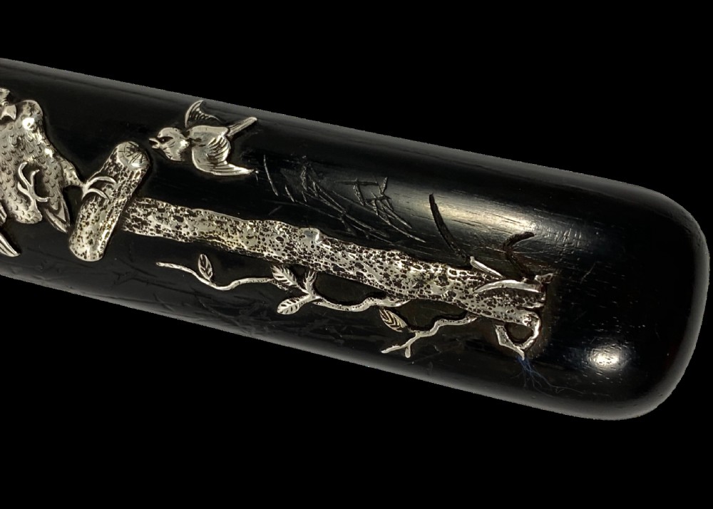 Japanese kiseru, and case, Isobe Shousei, Meiji Period. View IX