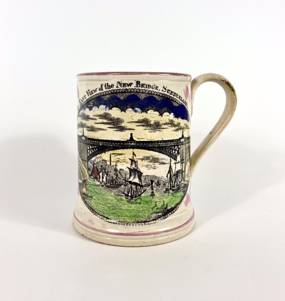 Sunderland lustre ‘Frog’ mug, c. 1860.