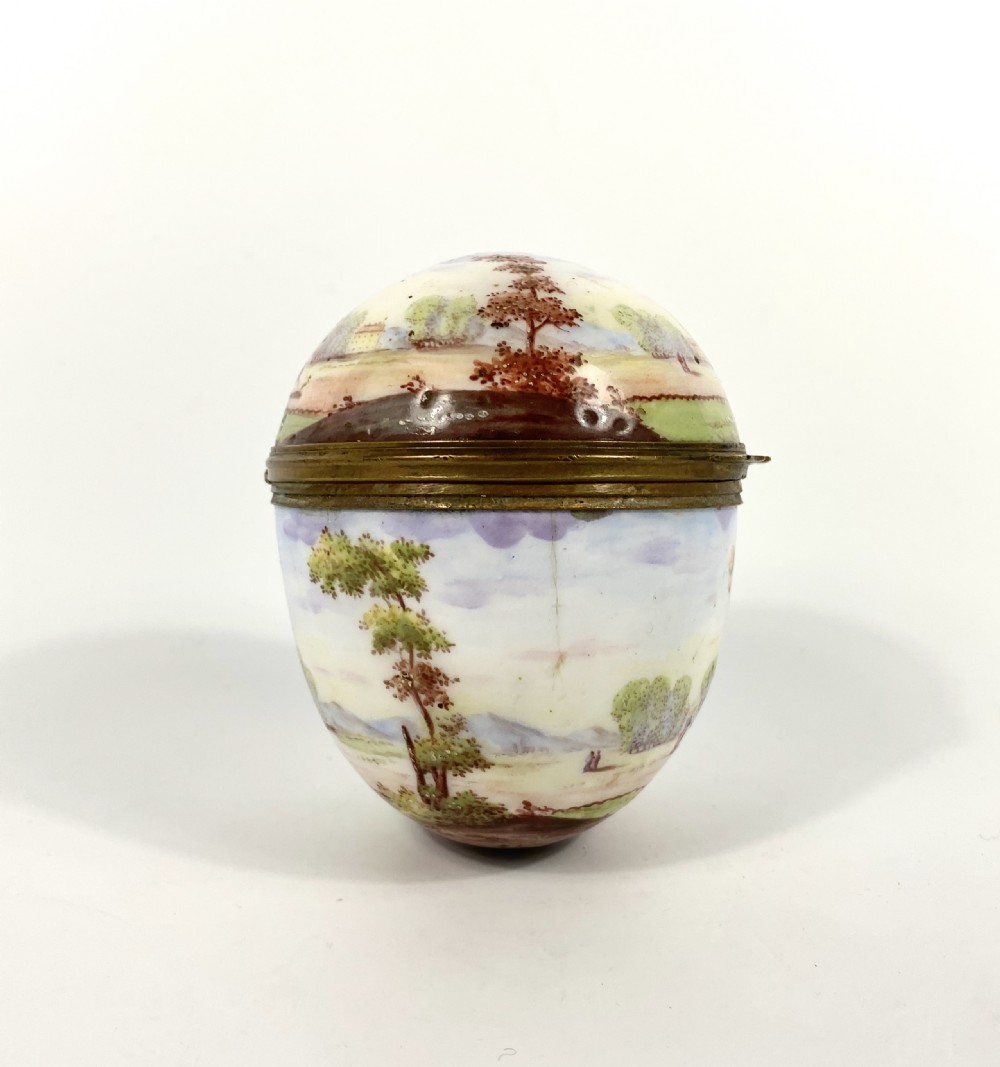 Viennese enamel Ballooning box & cover, c. 1890. View III