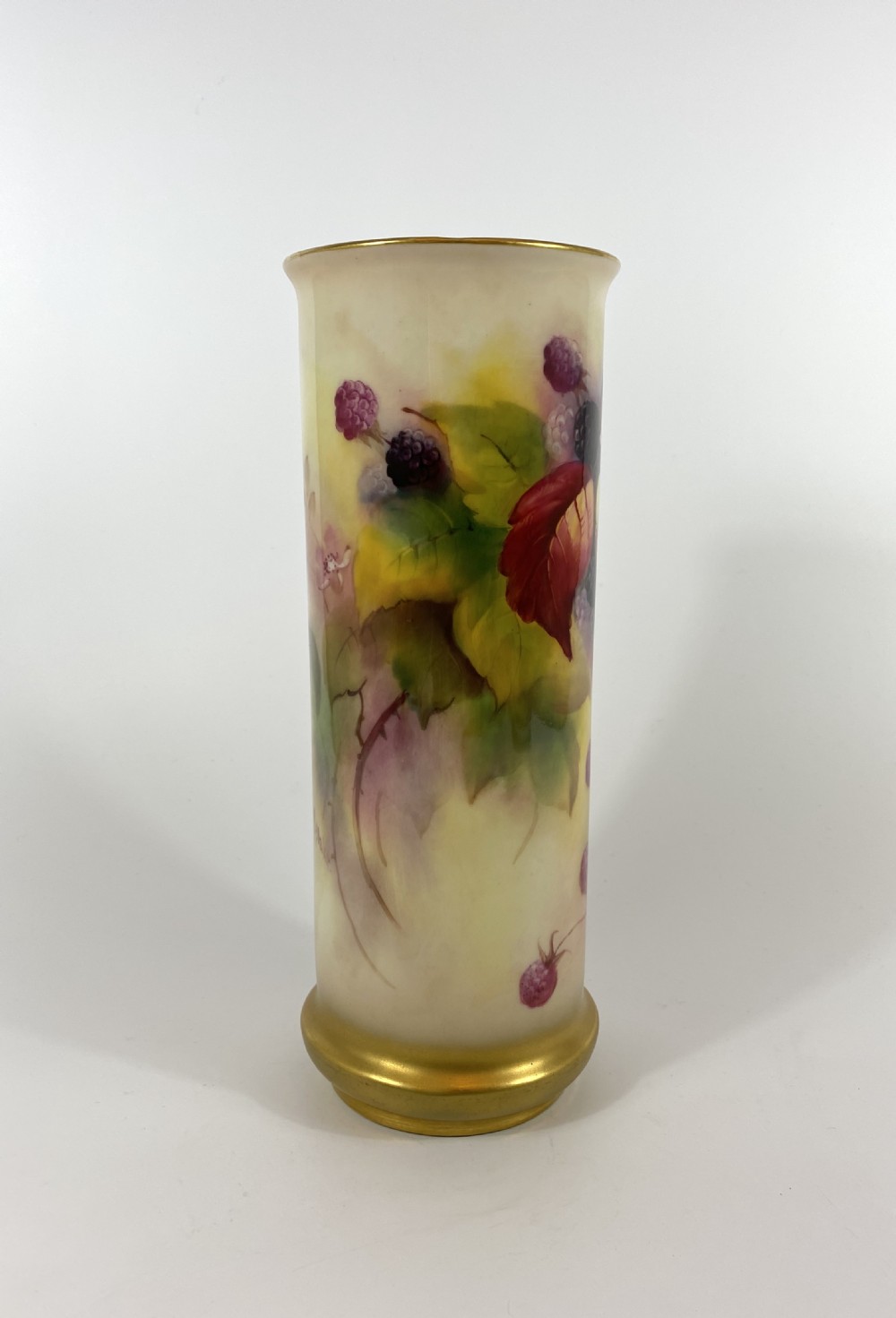 Royal Worcester porcelain vase. Kitty Blake, dated 1930. View II