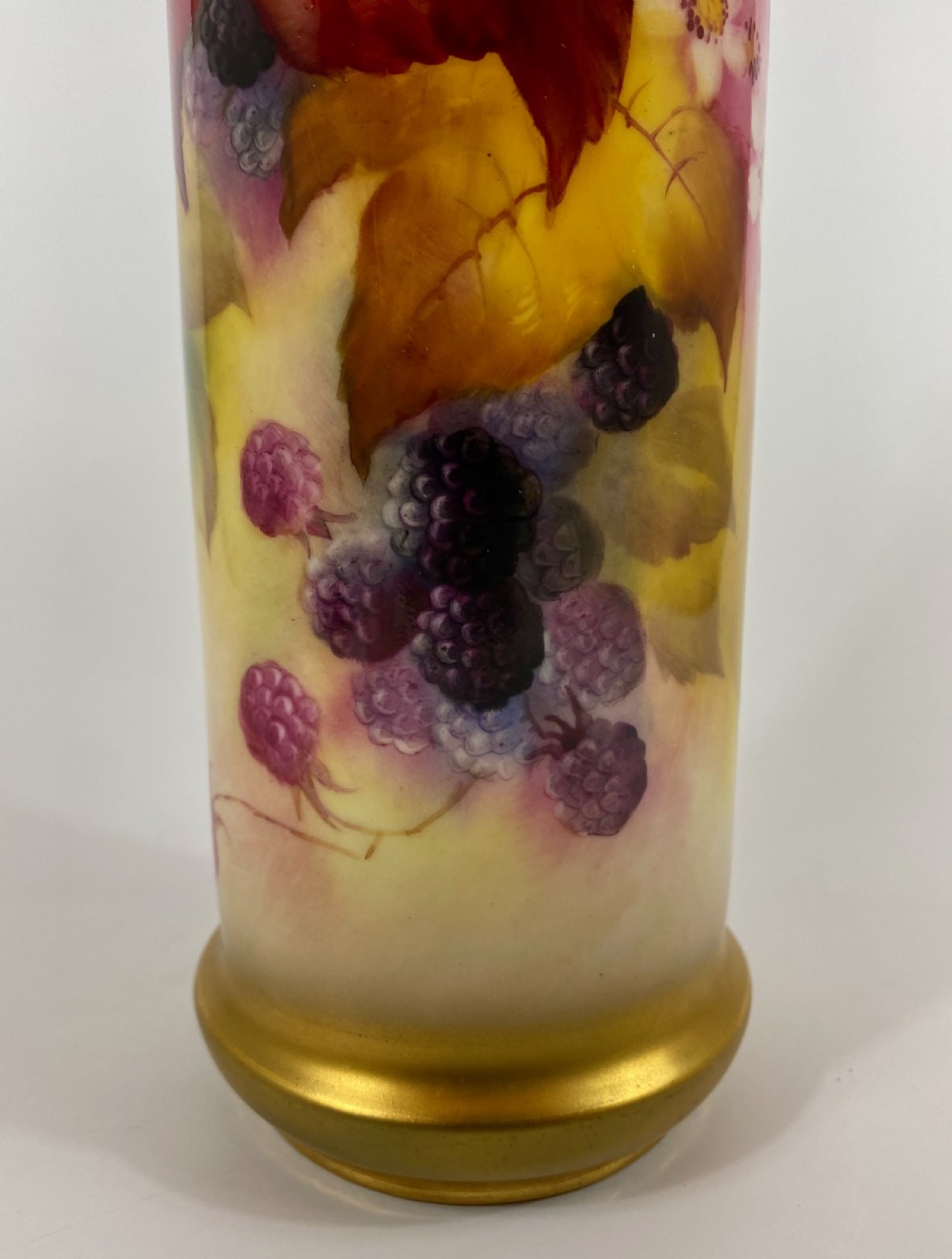 Royal Worcester porcelain vase. Kitty Blake, dated 1930. View VI