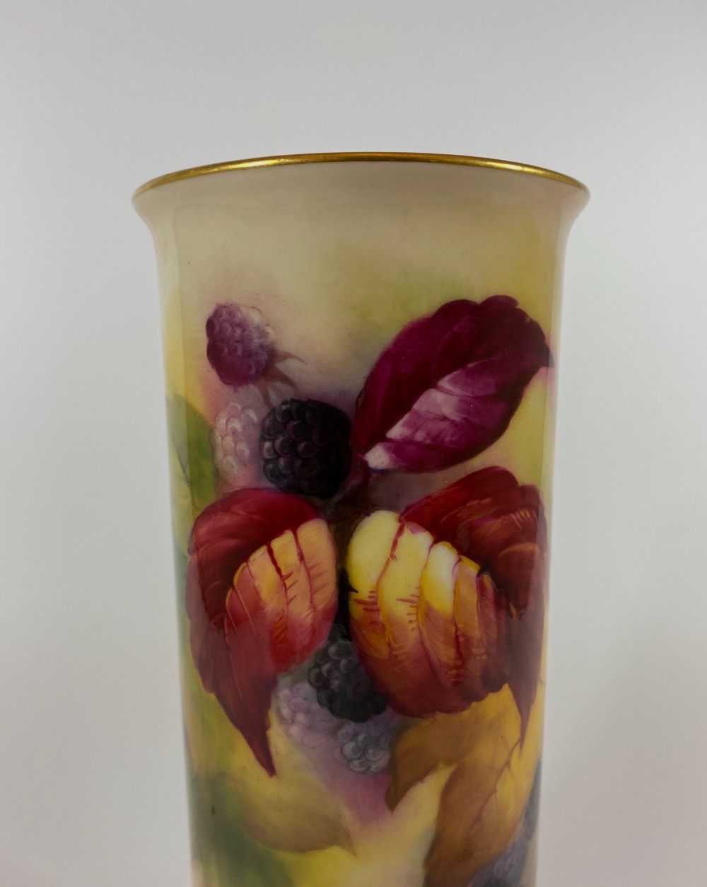 Royal Worcester porcelain vase. Kitty Blake, dated 1930. View VII