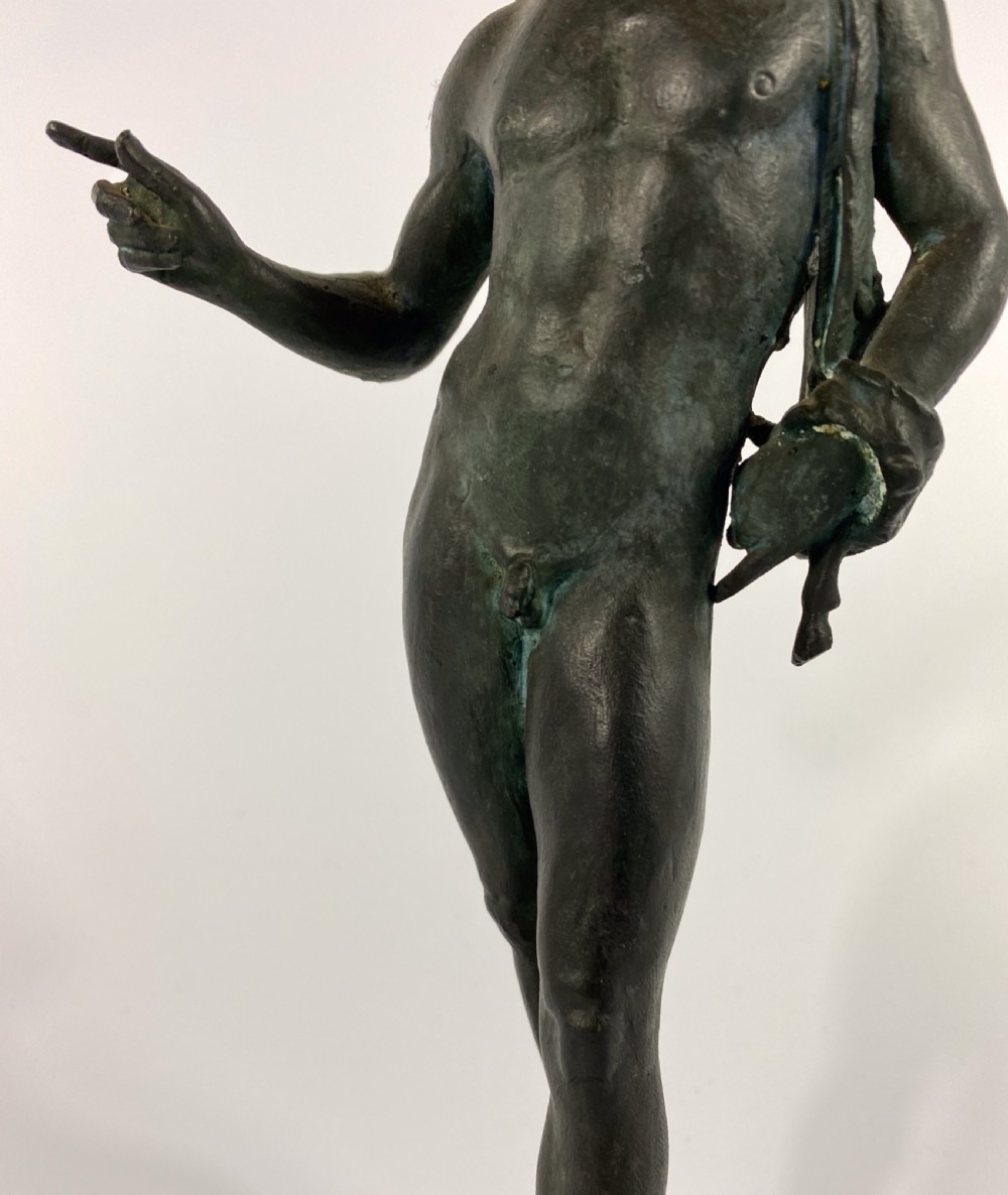 Italian ‘Grand Tour’ bronze Narcissus, c. 1870. View III