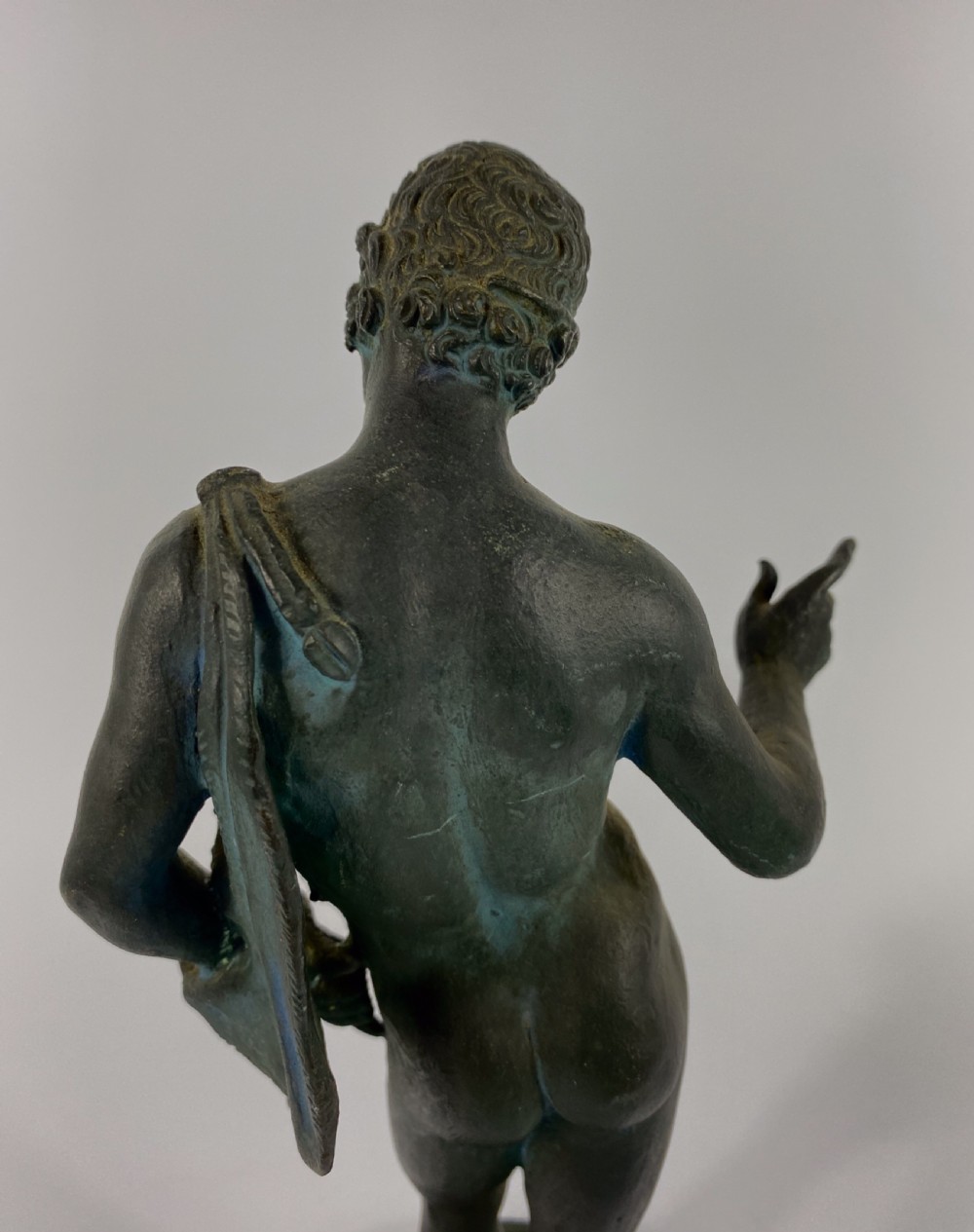 Italian ‘Grand Tour’ bronze Narcissus, c. 1870. View V
