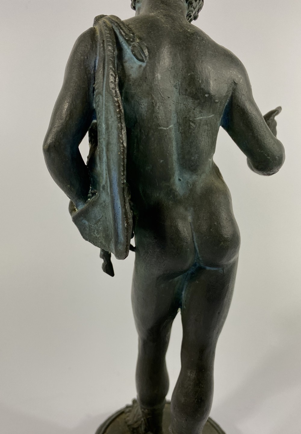Italian ‘Grand Tour’ bronze Narcissus, c. 1870. View VIII