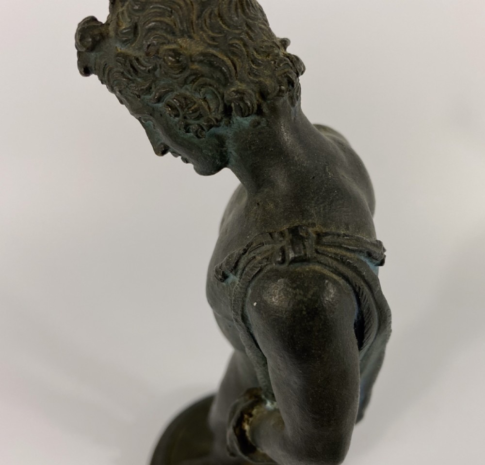 Italian ‘Grand Tour’ bronze Narcissus, c. 1870. View XI