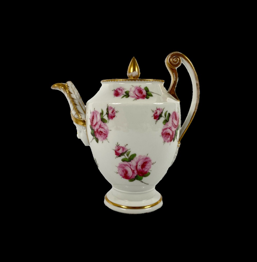 Paris porcelain coffee pot, c. 1820.