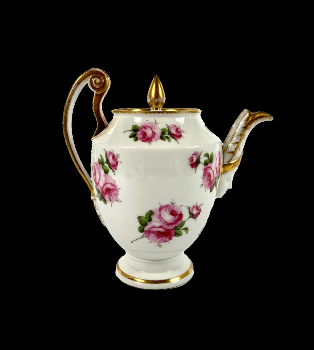 Paris porcelain coffee pot, c. 1820. View III