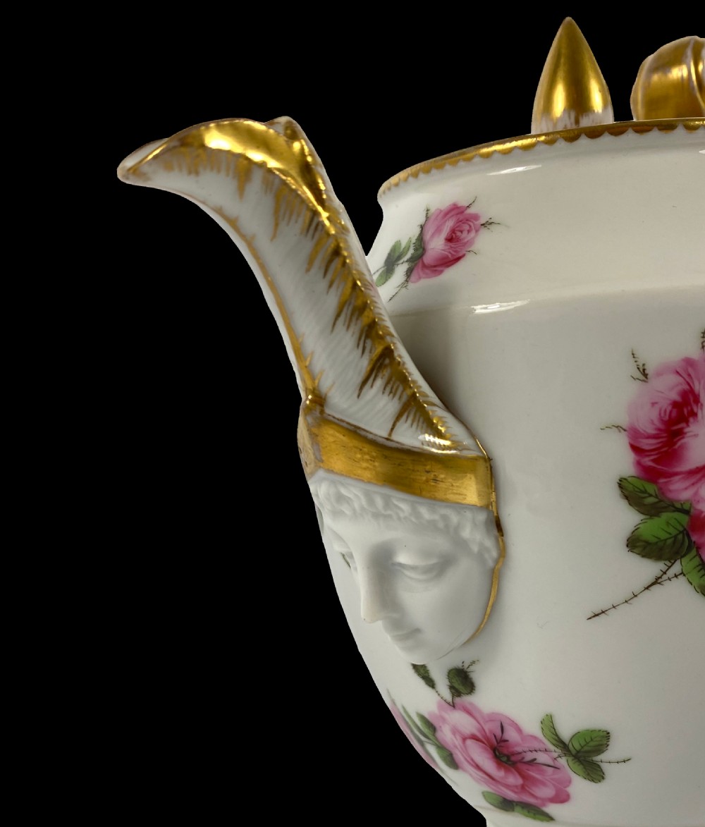 Paris porcelain coffee pot, c. 1820. View IX