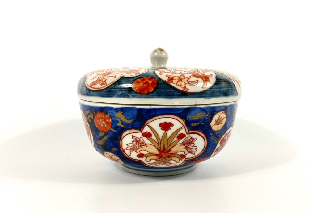 Imari bowl & cover, 18th C. Arita, Japan. View IV