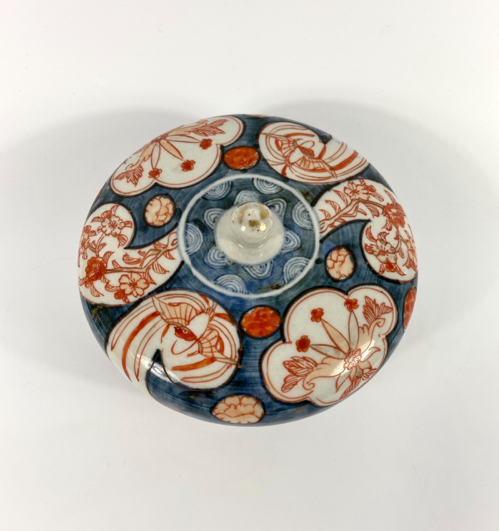 Imari bowl & cover, 18th C. Arita, Japan. View VIII