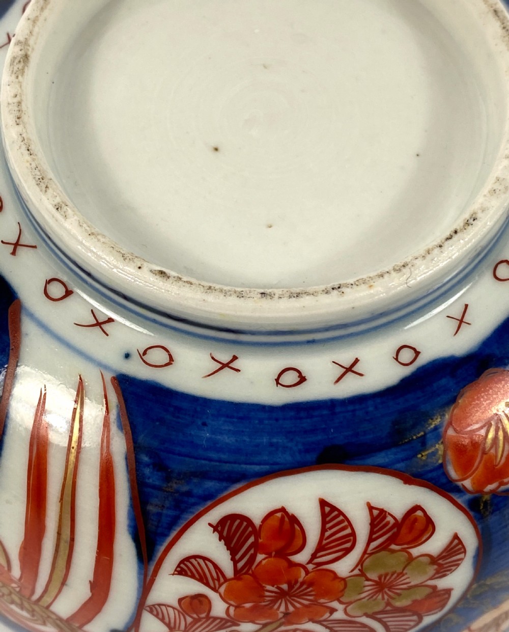 Imari bowl & cover, 18th C. Arita, Japan. View IX