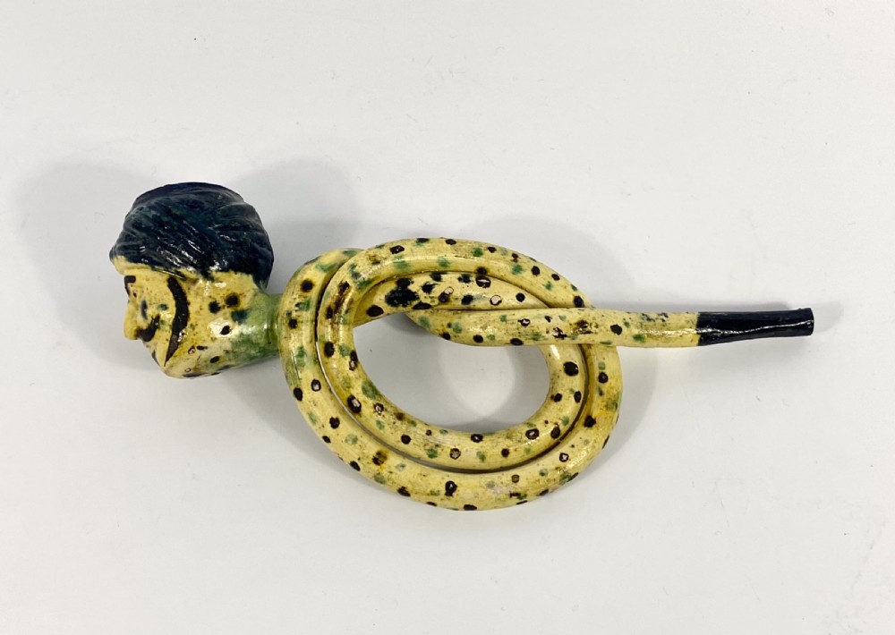 Scottish pottery Turks Head pipe, c. 1820. View III