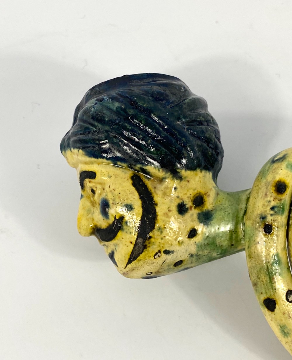 Scottish pottery Turks Head pipe, c. 1820. View IV