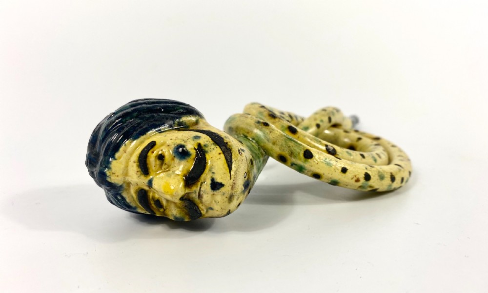 Scottish pottery Turks Head pipe, c. 1820. View X