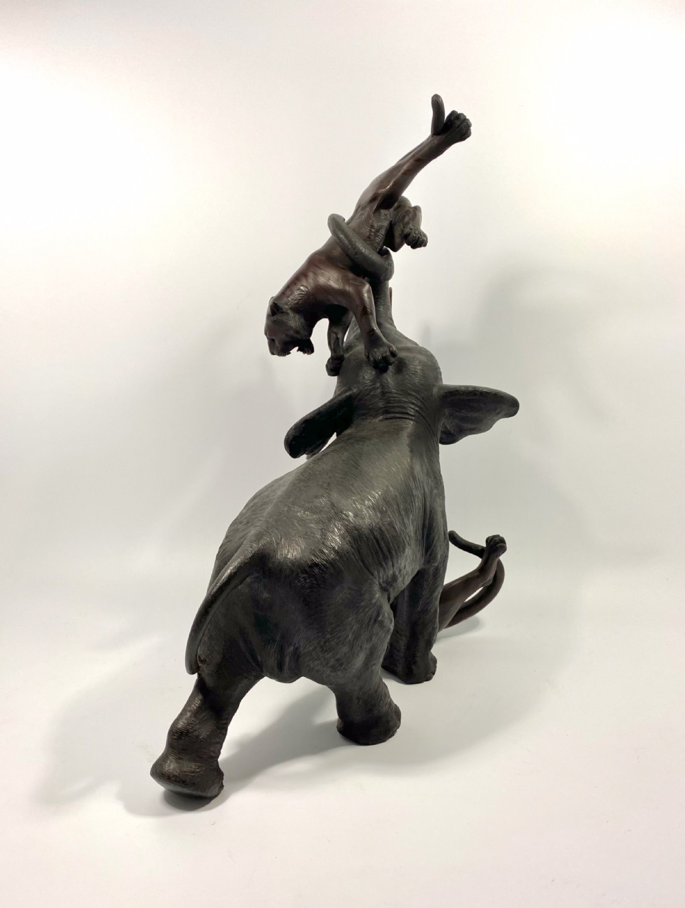 Japanese bronze okimono, Mitsumoto Saku, Meiji Period. View XIII