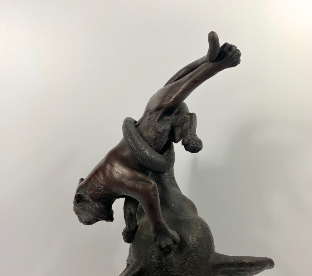 Japanese bronze okimono, Mitsumoto Saku, Meiji Period. View XVIII