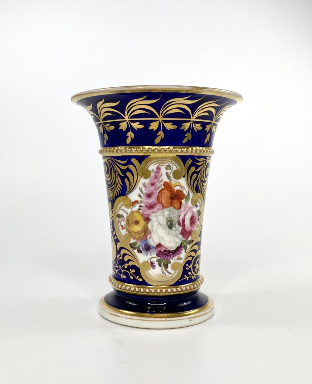 Coalport porcelain spill vase, c. 1830.
