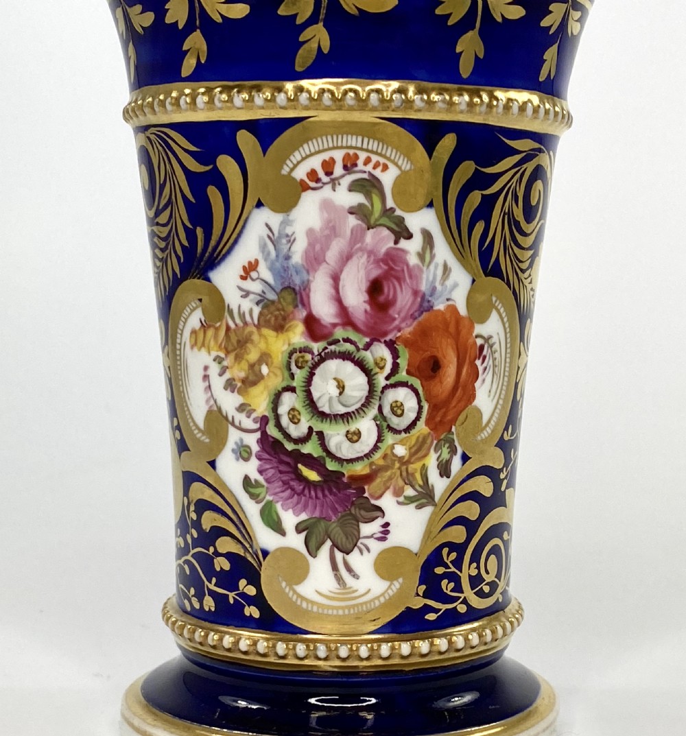 Coalport porcelain spill vase, c. 1830. View III
