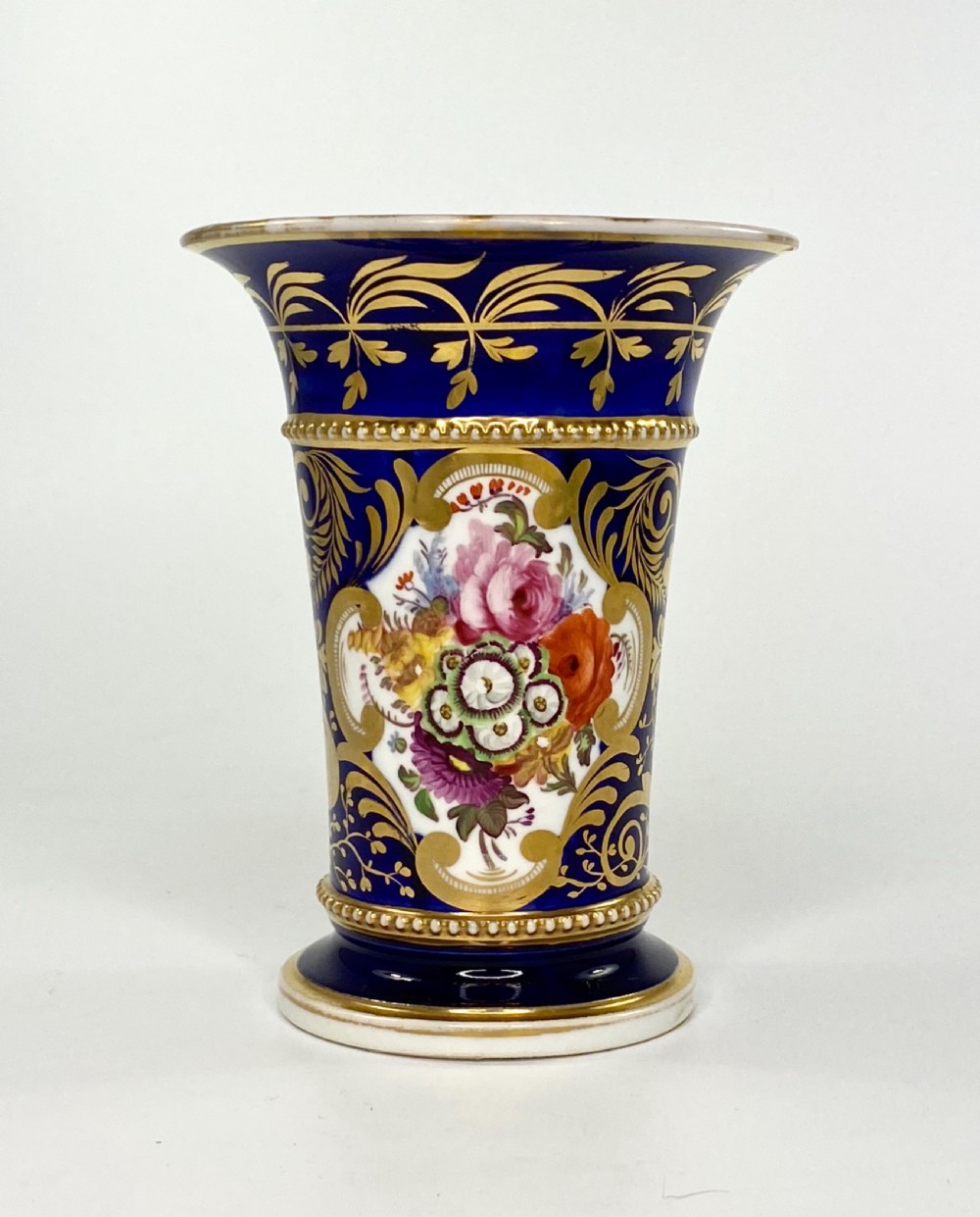 Coalport porcelain spill vase, c. 1830. View IV