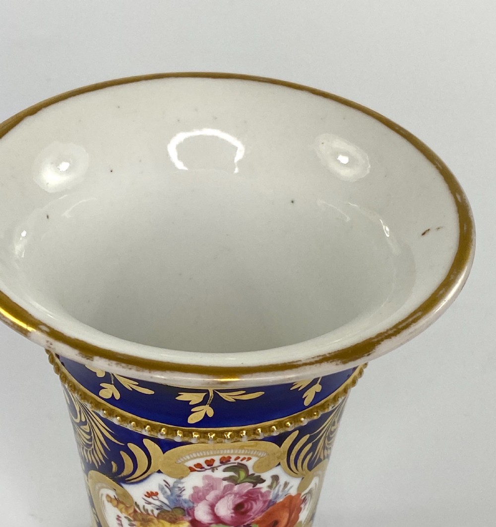 Coalport porcelain spill vase, c. 1830. View V