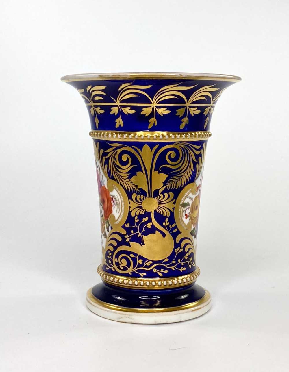 Coalport porcelain spill vase, c. 1830. View VI