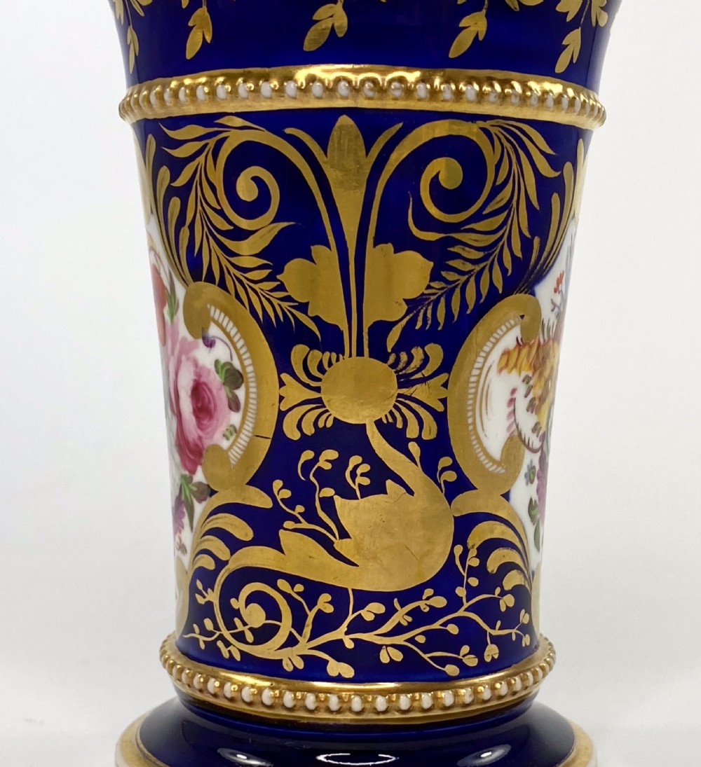Coalport porcelain spill vase, c. 1830. View VII
