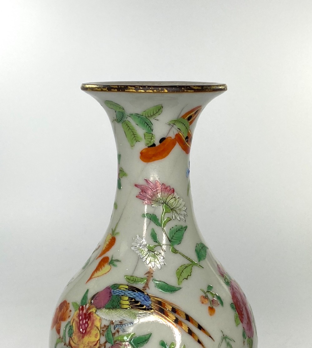 Pair Chinese crackle glaze vases, c. 1880. View VII