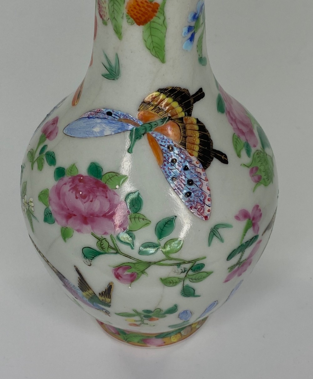 Pair Chinese crackle glaze vases, c. 1880. View XIV