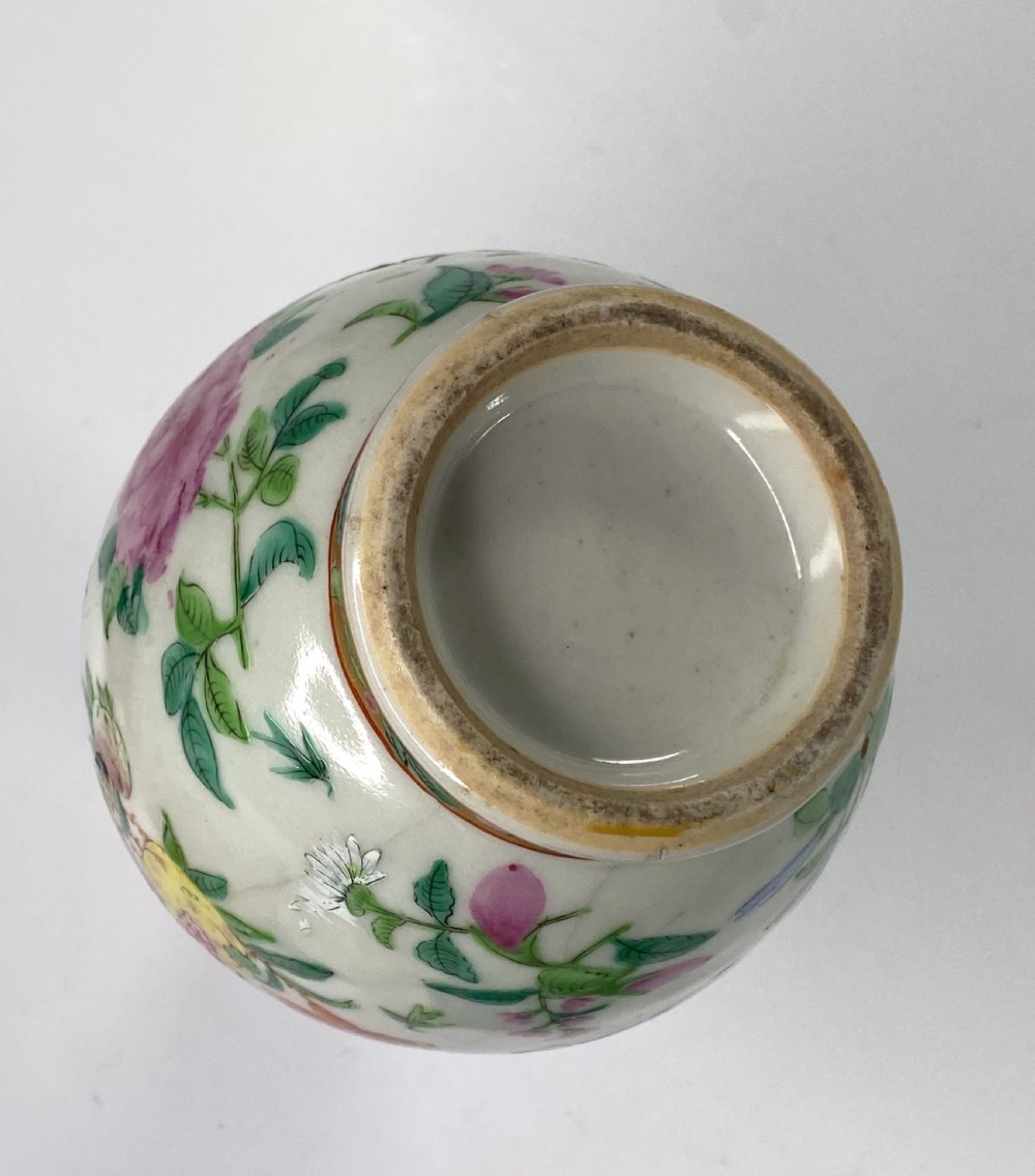 Pair Chinese crackle glaze vases, c. 1880. View XVIII