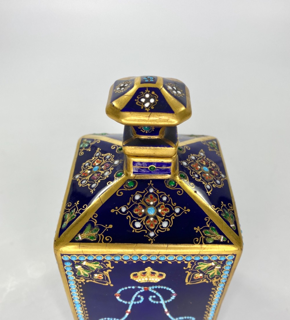 Pair ‘Sevres’porcelain perfume bottles, c. 1880. View VII