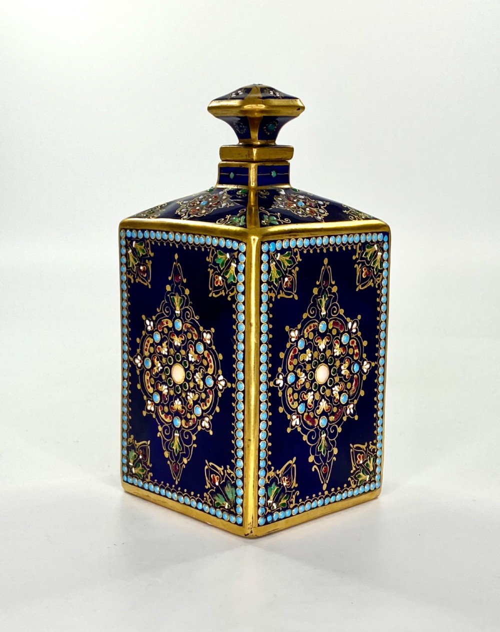 Pair ‘Sevres’porcelain perfume bottles, c. 1880. View VIII