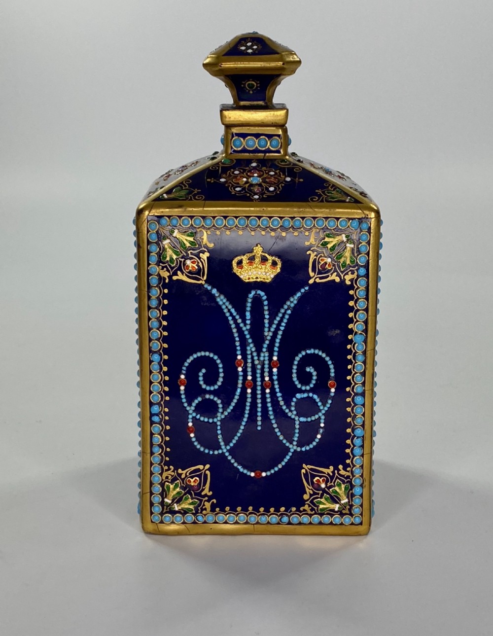 Pair ‘Sevres’porcelain perfume bottles, c. 1880. View X