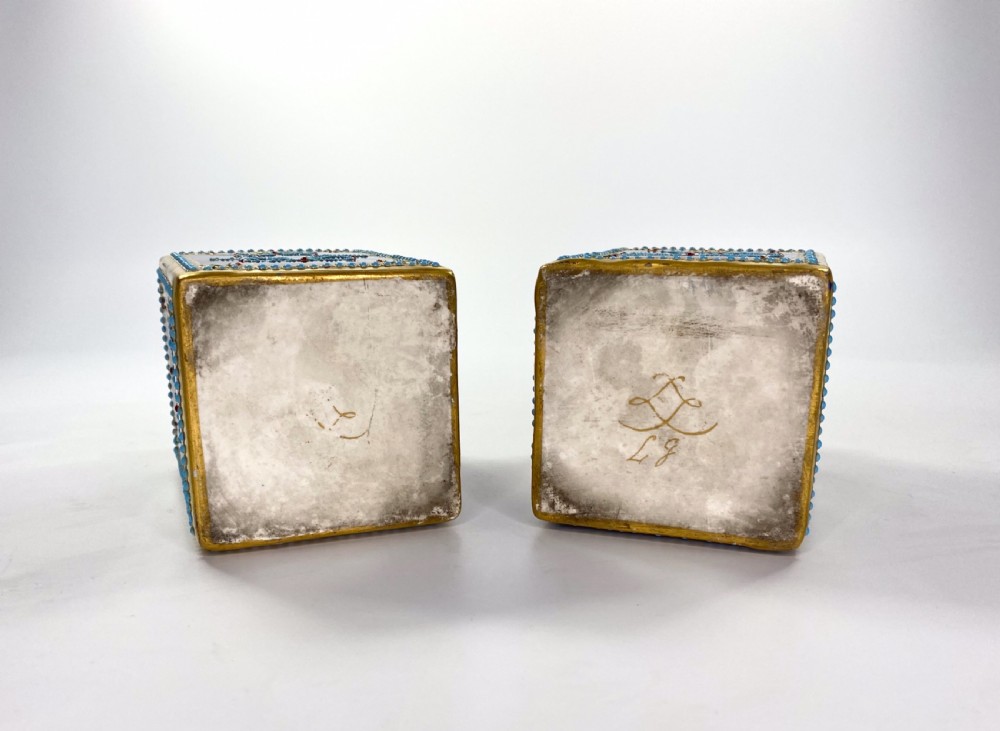 Pair ‘Sevres’porcelain perfume bottles, c. 1880. View XIV