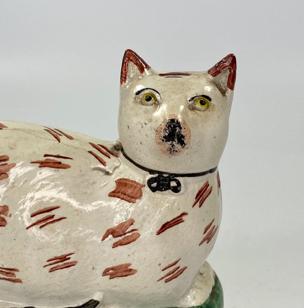 Staffordshire pottery cat, c. 1860 View II